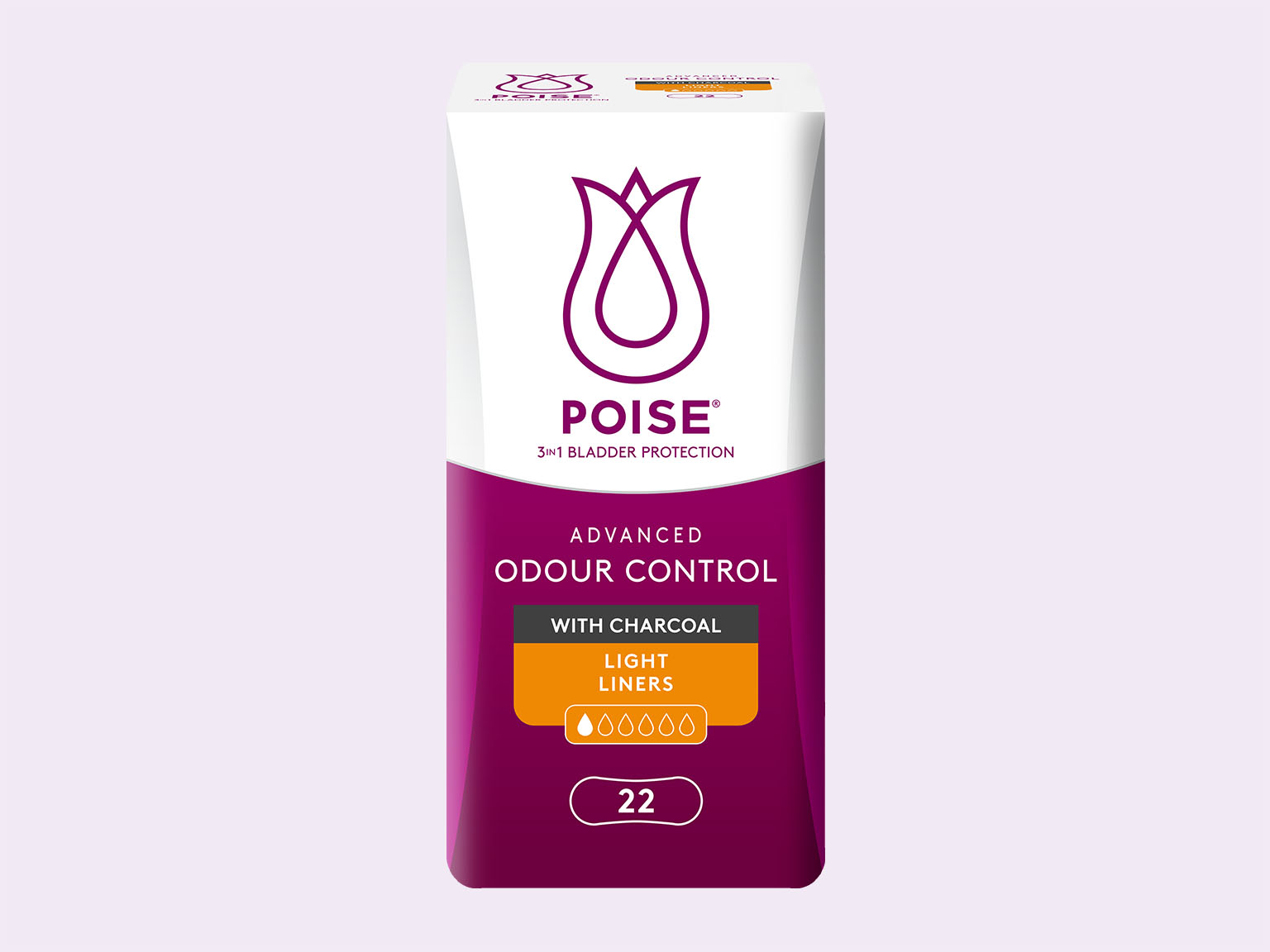 Poise® Bladder Leaks, Extra Coverage 2-in-1 Liners