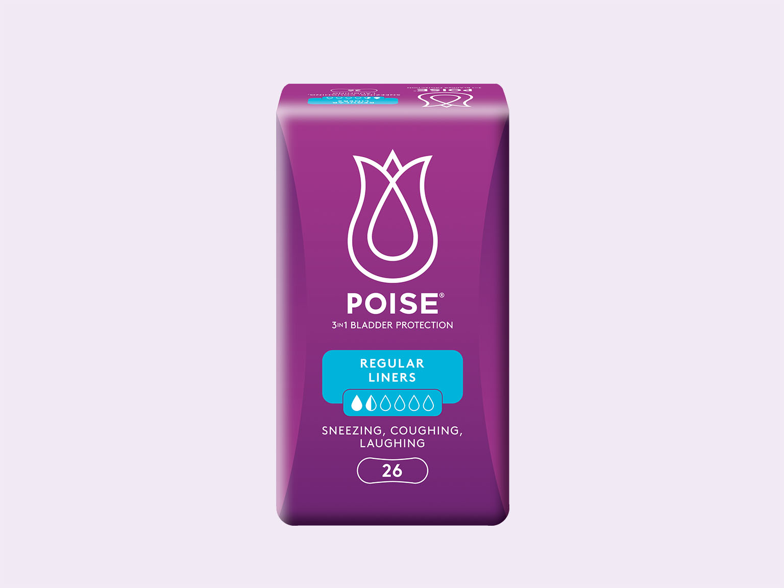 Poise® Bladder Leaks, Extra Coverage 2-in-1 Liners